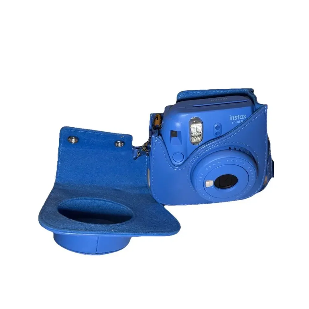 Fujifilm Instax Mini 9 - Cobalt Blue Instant Film Camera With Custom Case